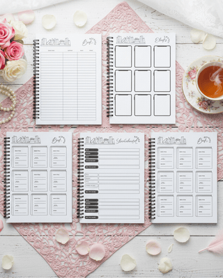 Bookclub Reading Planner Binded Journal-W