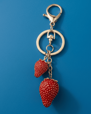 Double Strawberry Keychain-W