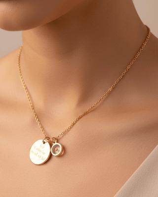 "God Is Within Her" Mustard Seed Pendant Necklace-W