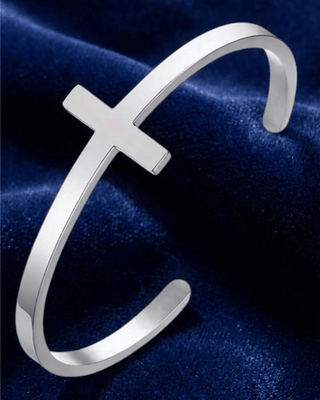 Crossline Adjustable Cuff Bracelet-W (RTS)