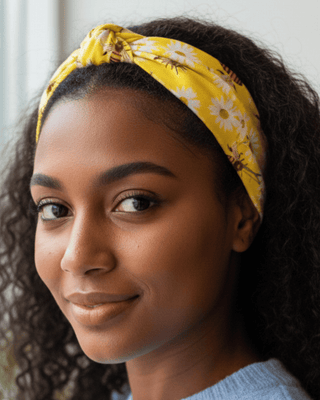 Summer Busy Bee Floral Knotted Headband(Set of 3)-W