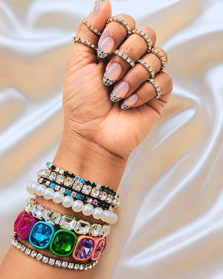 Make Your Own-Multicolor Stretchy Bracelets & Rings-W