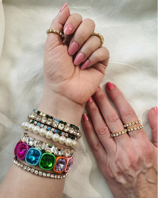 Make Your Own-Multicolor Stretchy Bracelets & Rings-W