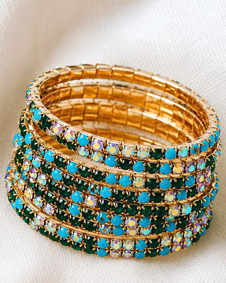 Make Your Own-Multicolor Stretchy Bracelets & Rings-W