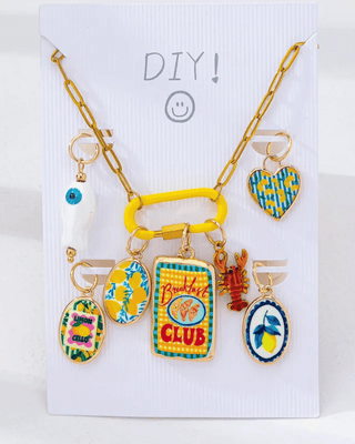 Pre-Order DIY Breakfast Club Charms Paperclip Necklace Yellow-W