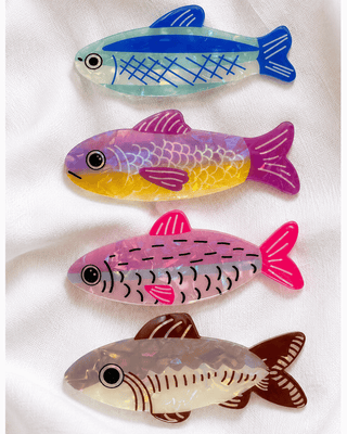 Pre-Order Viral Fish Hair Clip(Set of 4)-W