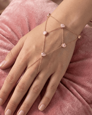 18K Gold Zircon Waterproof Wrist Chain-W