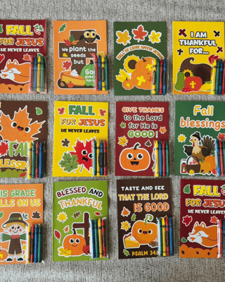 Fall Faith Coloring Book Set-W