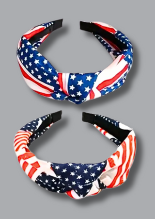 Pre-Order Patriotic Headband Set of 2-W