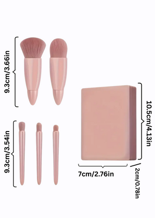 Pocket Glam Mini Brush & Mirror Set-W