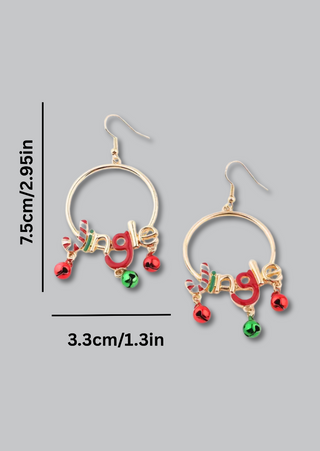 Jingle bell earrings-W