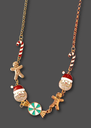 Christmas Charm Necklace-W