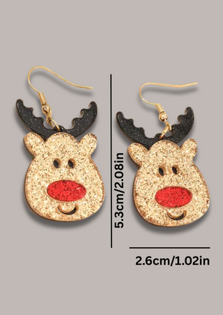 Rein-Deer Drop Earrings-W