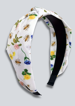 Summer Busy Bee Floral Knotted Headband(Set of 3)-W