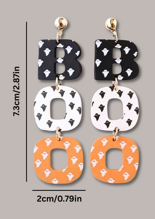 Peek-a-Boo Drop Earrings-W