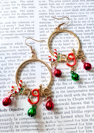 Jingle bell earrings-W