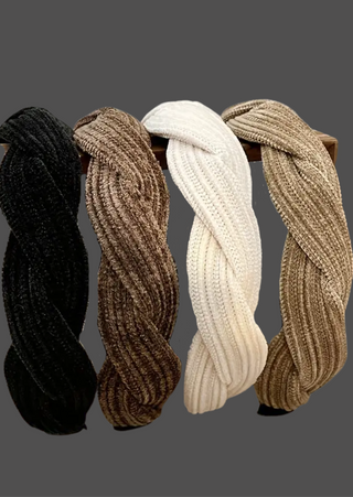 NEW ARRIVAL-Classic Braided Headband Set of 4-W