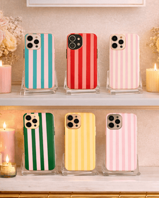 Pre-Order Viral iPhone Striped Cases/Back Covers-W