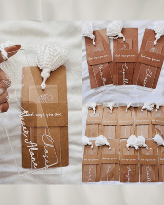 Faith Bible Verse Acrylic Transparent Book Marks-W