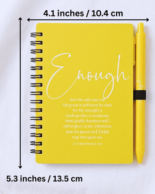 Faith Pastel Diary, Matching Pens & Pearl Earrings On Flower Card Set-W
