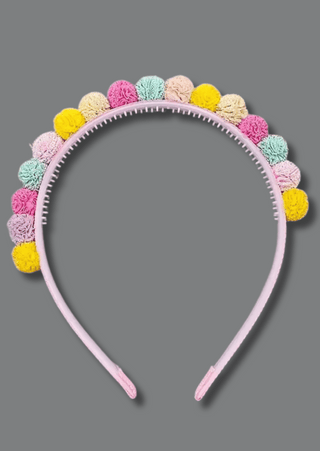 Colorful Fur Ball Headband