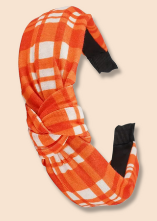 Pumpkin Stripe Headband-W