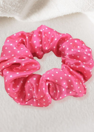 Heart Silk Scrunchies-W