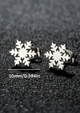 Snowflake Stud Earring