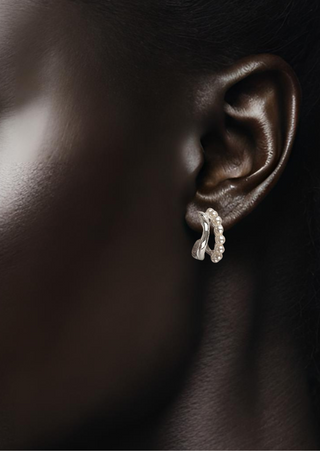 Classic Pearl Hoop Earring