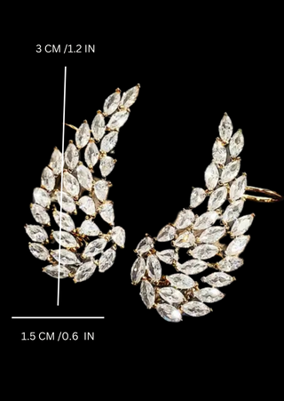 Gold-Plated Angel Wing Earrings