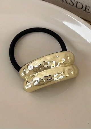 Gold-Plated Half Circle Hair Cuff