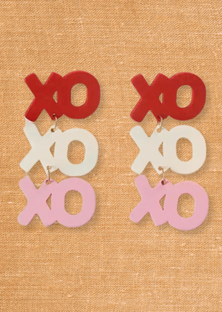 Xoxo Acrylic Earrings-W