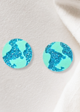 Earth Stud Earring -W