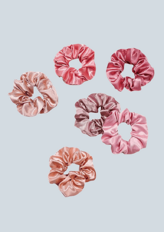 Heart Silk Scrunchies-W