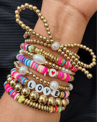 Valentine's LOVE Bracelet (Stack of 8)-W