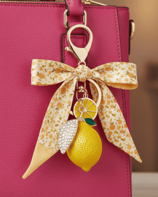 Easter Golden Keychain-Lime With A Bow-W
