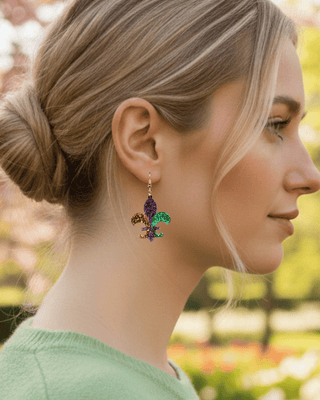 Sparkly Dangle Earring-W