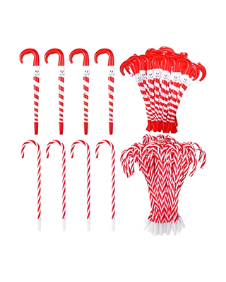 Christmas Candy Cane Ballpoint Pens Set-W