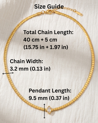 Pre-Order Horse Eye Crystal Snake Chain Gold Stackable Necklaces-W