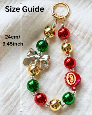 Christmas Ornament Keychain/Bag Charm Lanyard-W