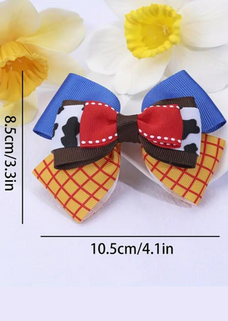 Farm Cow Print Bow - 4.1"