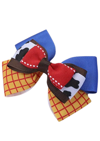 Farm Cow Print Bow - 4.1"