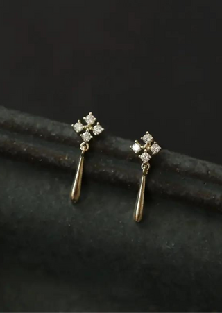 925 Silver Tiny Cross Earring