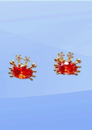 Tiny Crab Earrings 925 Silver