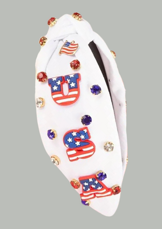 Patriotic Hair Band (WHITE)-W