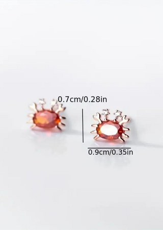 Tiny Crab Earrings 925 Silver