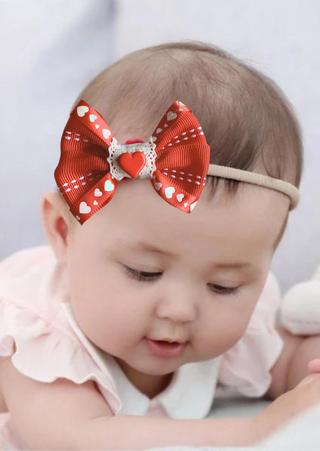 Red Heart Bow - 3.5"