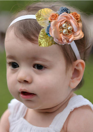 Floral baby headband