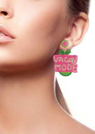 Vacay Mode Multi-Colored Beads Earring