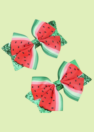 Watermelon Sunnies with Matching Watermelon Bow